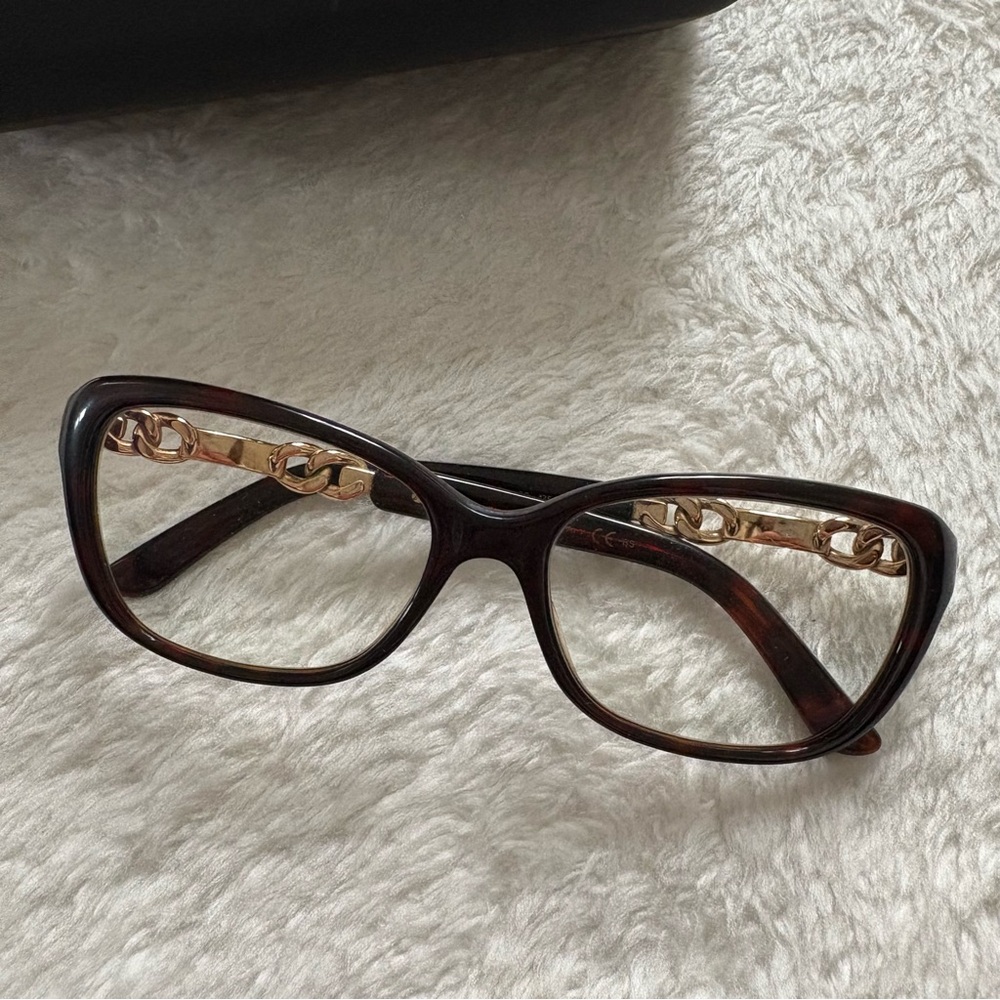 JIMMY CHOO vintage tortoise prescription transition lenses sunglasses glasses